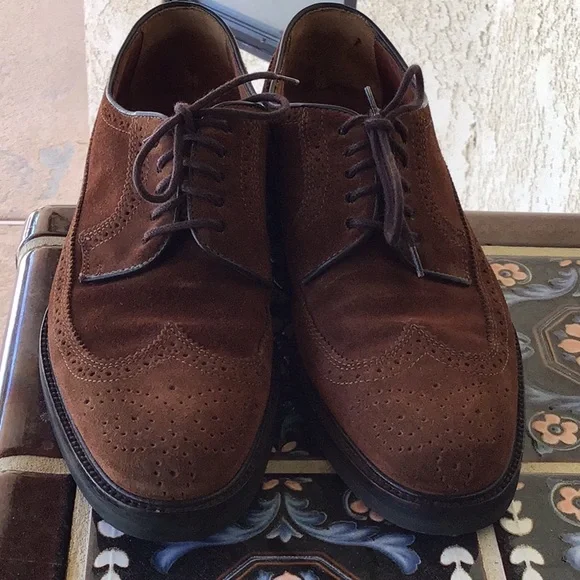 Polo Ralph Lauren suede wingtips 8.5/D used - Picture 12 of 16